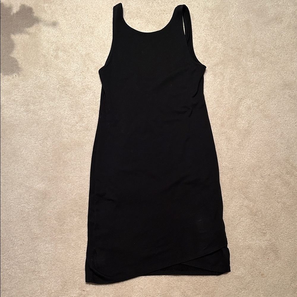 Aritzia TNA Cotton Blend Black Mini Dress - Size M